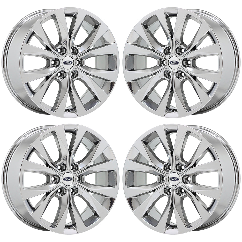 20" Ford F150 Truck Bright Chrome wheels rims Factory OEM set 4 10003